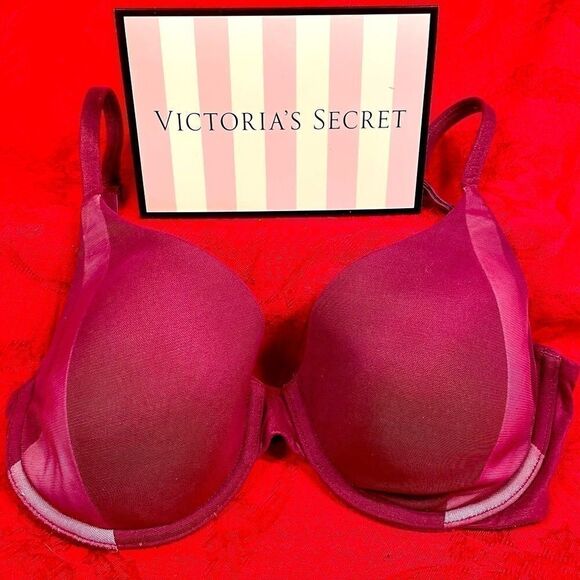 EGGPLANT BODY BY VS LINED PERFECT COVERAGE 32D - Picture 1 of 5